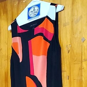 Black Colorblock Dress By TRIBAL, Size M